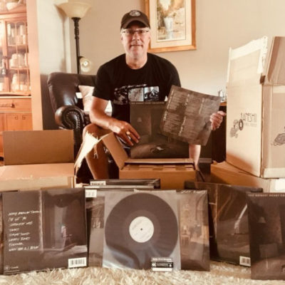 lionheart owner surrounded by vinyl