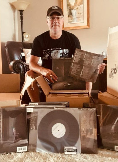 lionheart owner surrounded by vinyl