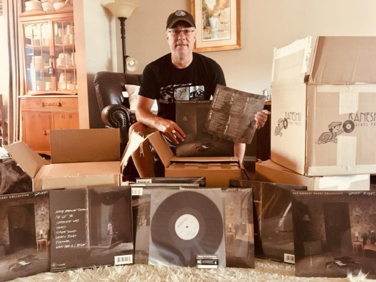 lionheart owner surrounded by vinyl